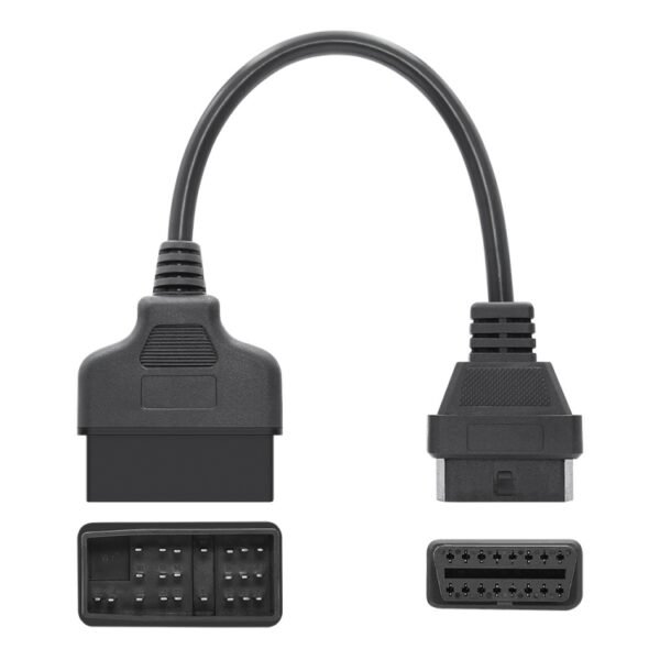 22Pin to 16Pin Car OBD2 Conversion Cable OBDII Diagnostic Adapter Cable for Toyota - Image 4