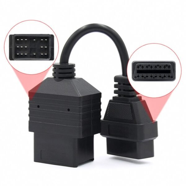 17Pin to 16Pin Car OBD2 Conversion Cable OBDII Diagnostic Adapter Cable for Toyota - Image 5