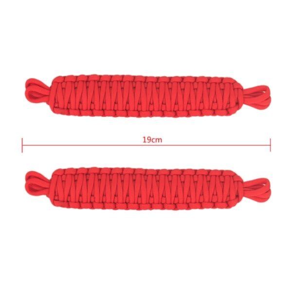 Pair Car Door Limit Braided Rope Strap for Jeep Wrangler, Short (Red) - Image 6