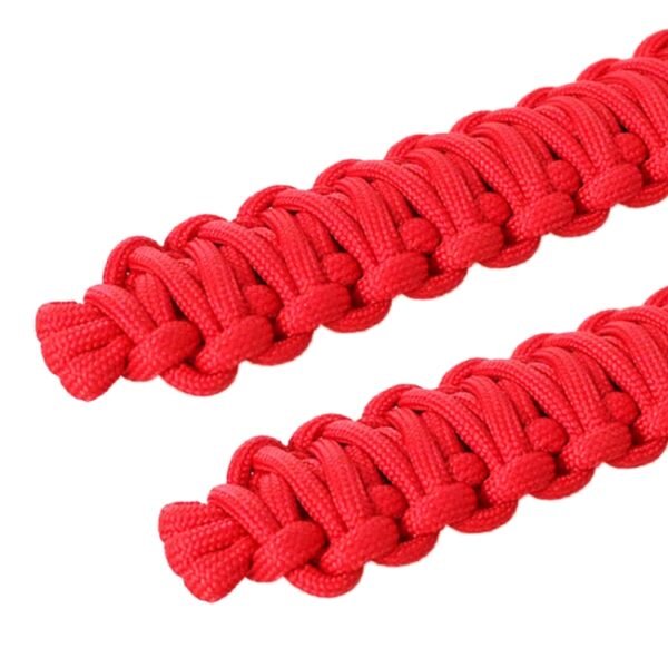 Pair Car Door Limit Braided Rope Strap for Jeep Wrangler, Short (Red) - Image 2