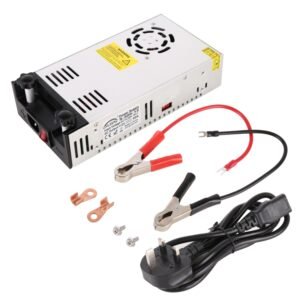 S-500-12 DC12V 500W 41.7A DIY Regulated DC Switching Power Supply Power Step-down Transformer with Clip, UK Plug