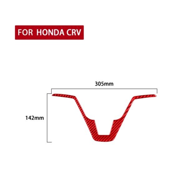 For Honda CRV 2007-2011 Carbon Fiber Car Steering Wheel Decorative Sticker, Left Drive, Car Steering Wheel - Image 2