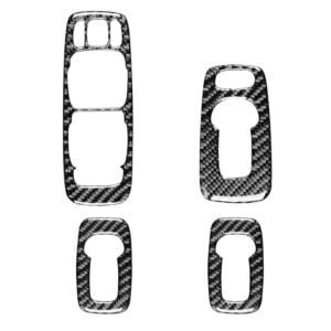 Car Carbon Fiber Window Lift B Decorative Sticker for Volvo XC90 2008-2014, Left Drive