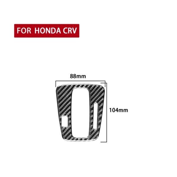 Carbon Fiber Car Gear Indicator Frame Decorative Sticker for Honda CRV 2007-2011,Right Drive - Image 2