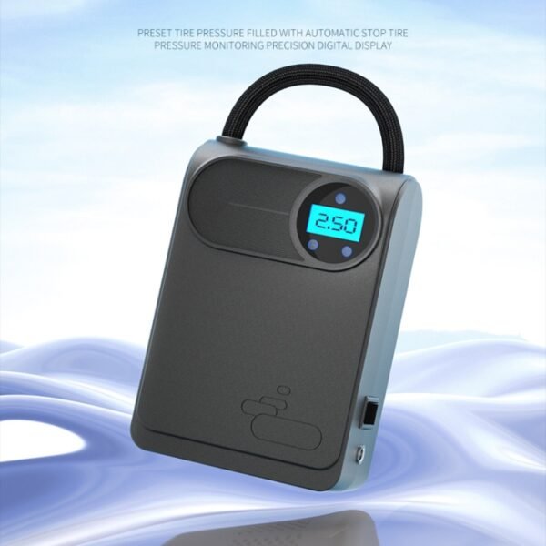 12V Portable Car Tire Air Pump Style:Digital Display Version - Image 2