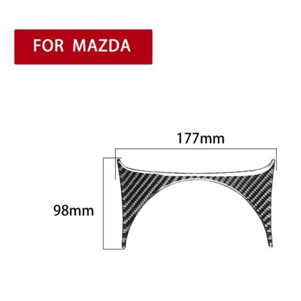 Car Carbon Fiber Gear Position Console Upper Decorative Sticker for Mazda RX8 2004-2008, Left and Right Drive Universal - Image 2