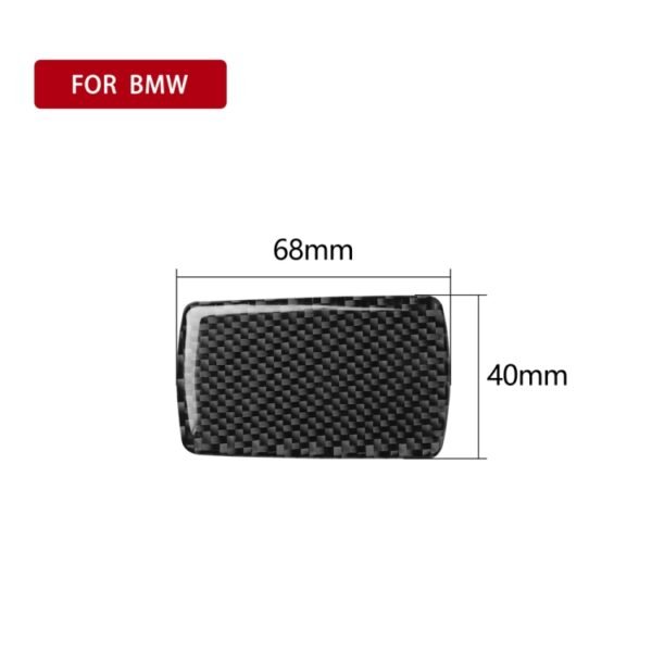 Car Carbon Fiber Storage Box Handle Decorative Sticker for BMW 3 Series G20/G28/325Li/330d/335 2019-2020, Left Drive - Image 2