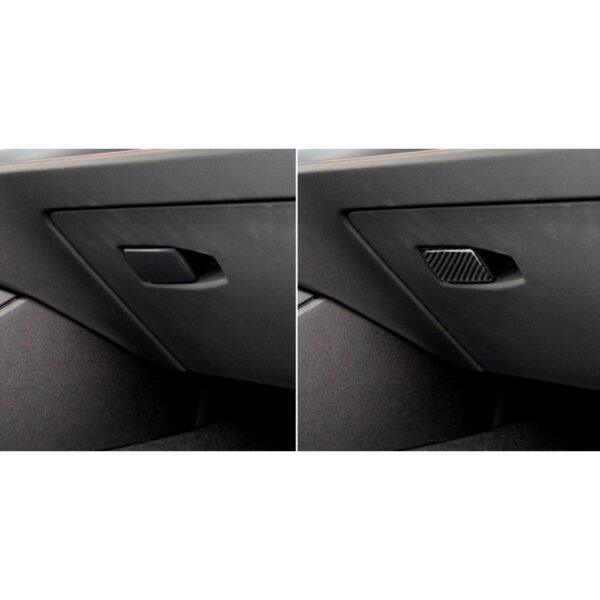 Car Carbon Fiber Storage Box Handle Decorative Sticker for BMW 3 Series G20/G28/325Li/330d/335 2019-2020, Left Drive - Image 6