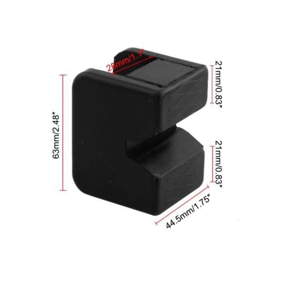 2 PCS Car Jack Pad Adapter Rubber Jack Pads Slotted Frame - Image 4