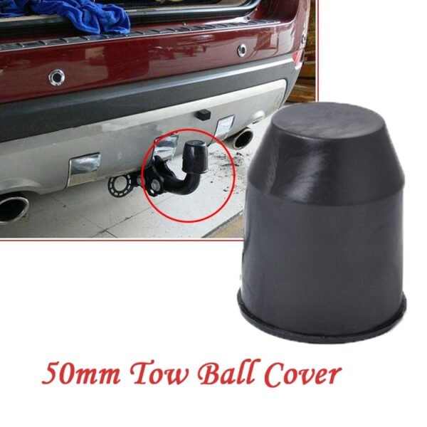 50mm Plastic Car Truck Tow Ball Cover Cap Towing Hitch Trailer Towball Protection - Image 5