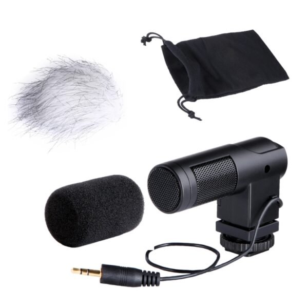 BOYA BY-V01 Stereo X/Y Condenser Microphone with Integrated Shock Mount Cold-shoe Mount & Windshield for Smartphones, DSLR Cameras and Video Cameras, BY-V01 - Image 5