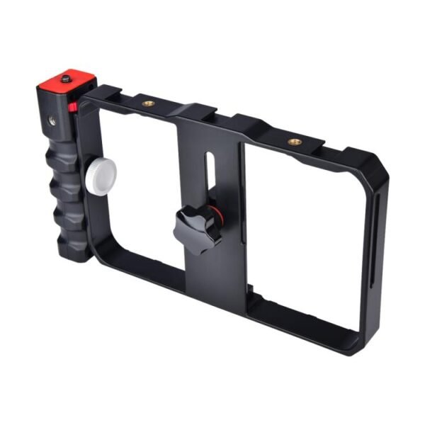 YLG0901B Vlogging Live Broadcast Smartphone Plastic Cage Video Rig Filmmaking Recording Handle Stabilizer Bracket for iPhone, Galaxy, Huawei, Xiaomi, HTC, LG, Google, and Other Smartphones, YLG0901B - Image 2