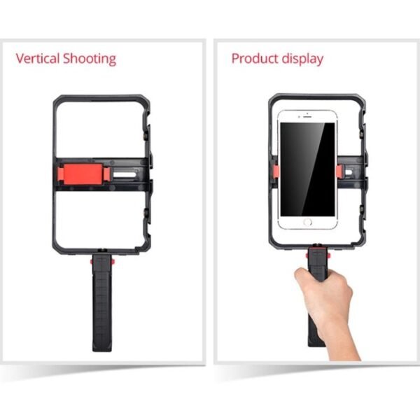 YLG0901B Vlogging Live Broadcast Smartphone Plastic Cage Video Rig Filmmaking Recording Handle Stabilizer Bracket for iPhone, Galaxy, Huawei, Xiaomi, HTC, LG, Google, and Other Smartphones, YLG0901B - Image 11