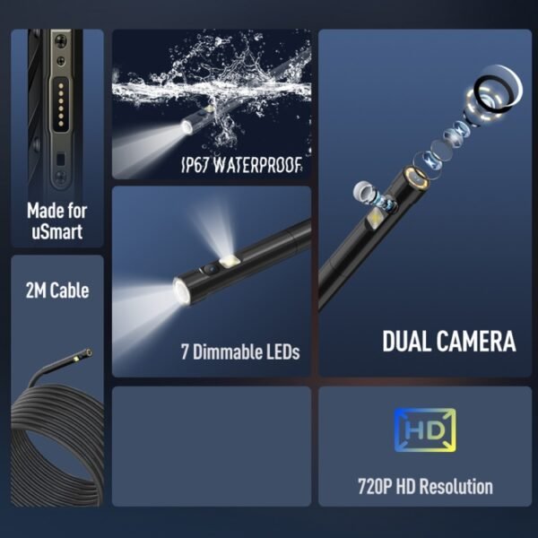 Endoscope E2 IP67 Waterproof Digital Endoscope for Ulefone Armor 9 ...
