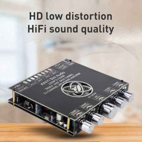 220W 12V 24V Power Bluetooth Wireless TP3251 Stereo Audio Amplifier Board Treble and Bass Control Subwoofer - Image 3