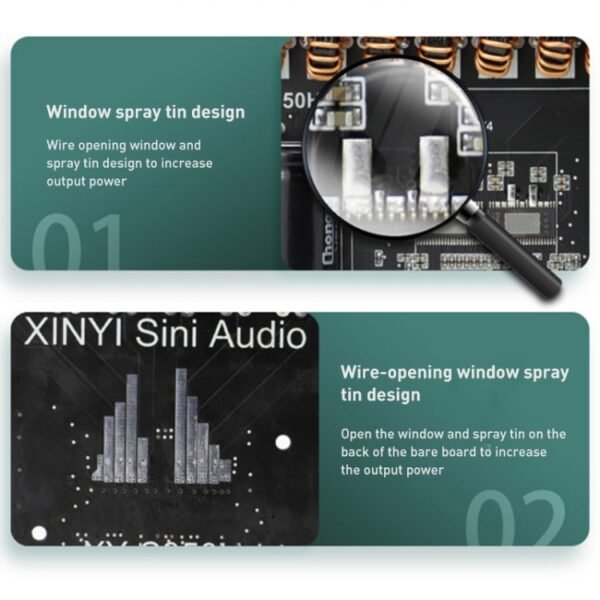 220W 12V 24V Power Bluetooth Wireless TP3251 Stereo Audio Amplifier Board Treble and Bass Control Subwoofer - Image 6