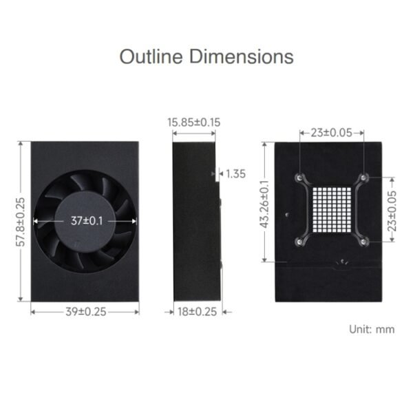 Waveshare Dedicated Cooling fan for Jetson TX2 NX - Image 2