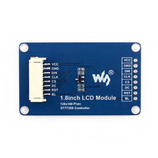 WAVESHARE 128x160 General 1.8inch LCD Display Module with SPI Interface - Image 3