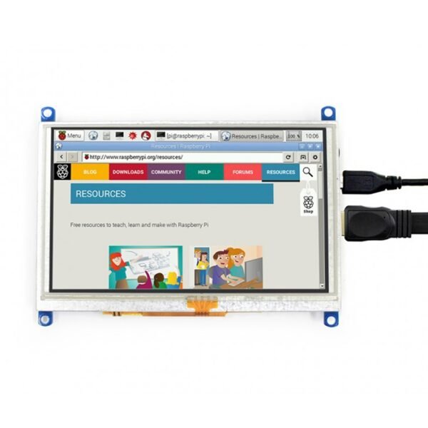WAVESHARE 5 Inch HDMI LCD (G) 800x480 Touch Screen  for Raspberry Pi Supports Various Systems - Image 4