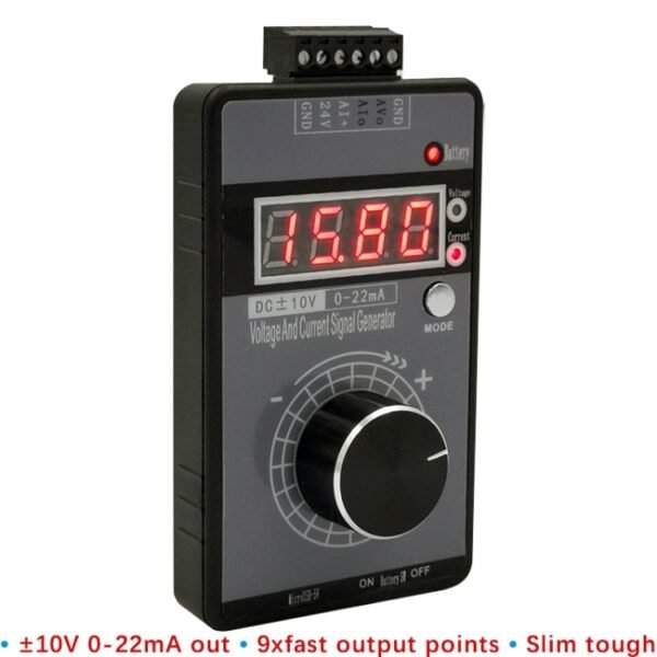4-20mA 0-10V Signal Generator Adjustable Voltage Current Simulator, Built-in Battery, Built-in Battery - Image 2