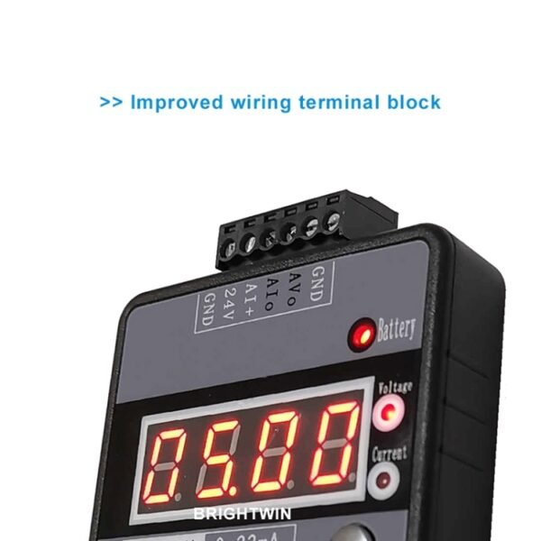 4-20mA 0-10V Signal Generator Adjustable Voltage Current Simulator, Built-in Battery, Built-in Battery - Image 5