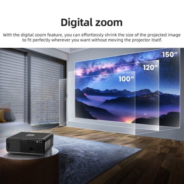 AUN U001 4K 18000 Lumens Portable Home Theater LED HD Digital Projector, US Plug, UK Plug, AU Plug - Image 9