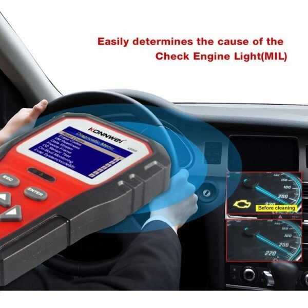 KONNWEI KW860 Car 2.8 inch TFT Color Screen Battery Tester Support 8 Languages / I Key Analysis Function - Image 13