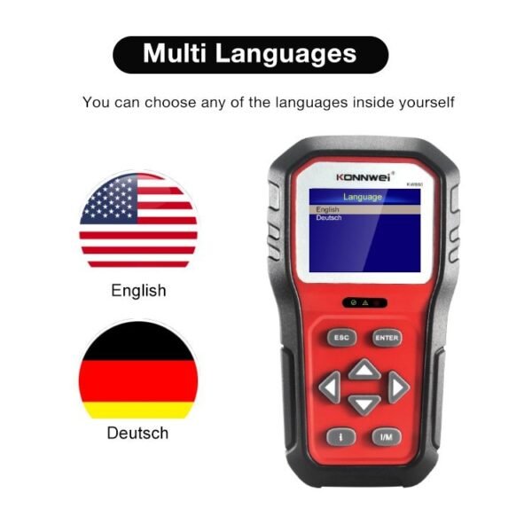 KONNWEI KW860 Car 2.8 inch TFT Color Screen Battery Tester Support 8 Languages / I Key Analysis Function - Image 18