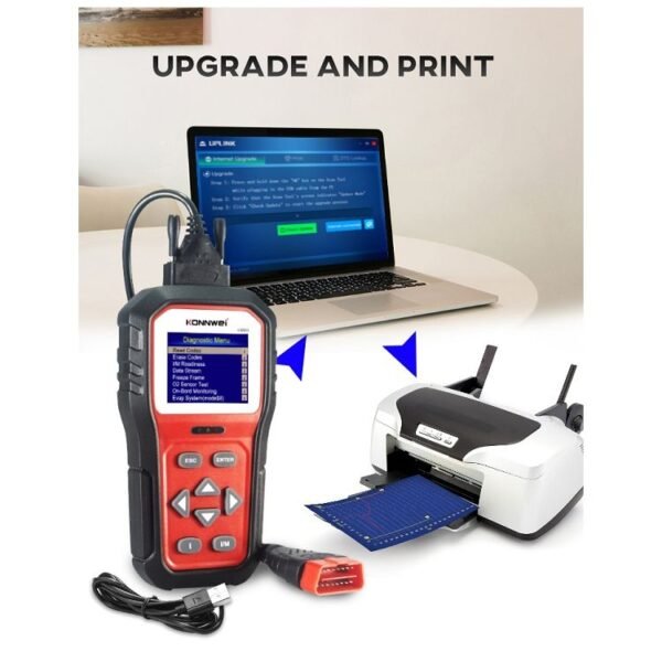 KONNWEI KW860 Car 2.8 inch TFT Color Screen Battery Tester Support 8 Languages / I Key Analysis Function - Image 20