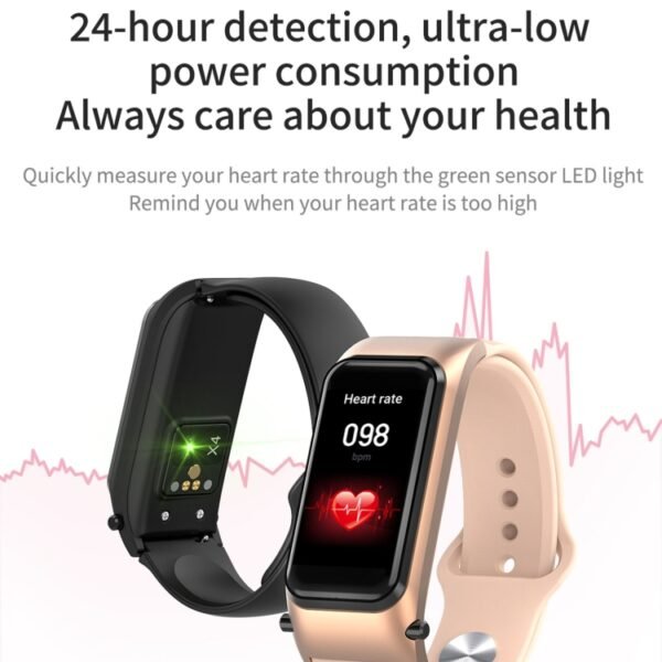 X4 1.14 inch HD Screen Bluetooth Earphone Smart Bracelet, Support Sleep Monitoring / Body Temperature Monitoring / Heart Rate Monitoring - Image 11