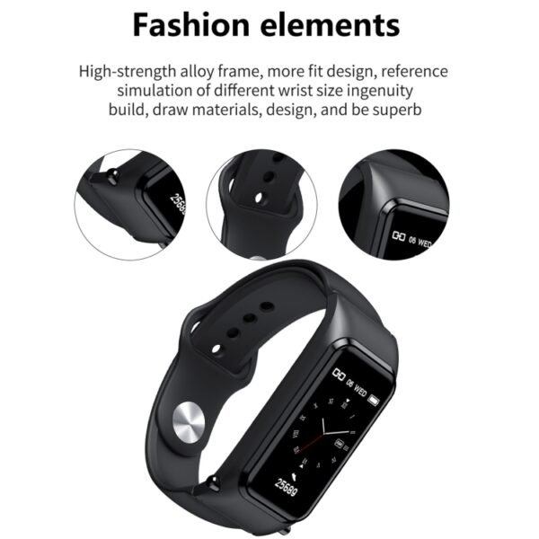 X4 1.14 inch HD Screen Bluetooth Earphone Smart Bracelet, Support Sleep Monitoring / Body Temperature Monitoring / Heart Rate Monitoring - Image 18