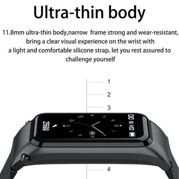 X4 1.14 inch HD Screen Bluetooth Earphone Smart Bracelet, Support Sleep Monitoring / Body Temperature Monitoring / Heart Rate Monitoring - Image 5