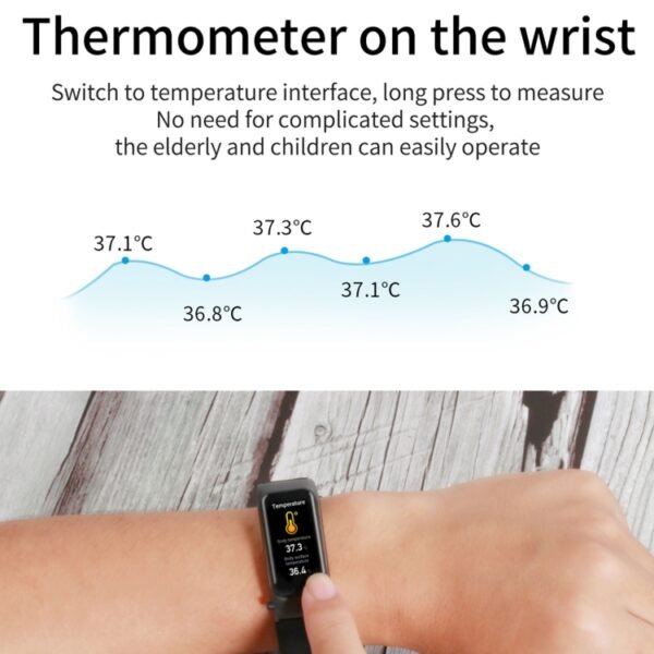 X4 1.14 inch HD Screen Bluetooth Earphone Smart Bracelet, Support Sleep Monitoring / Body Temperature Monitoring / Heart Rate Monitoring - Image 7