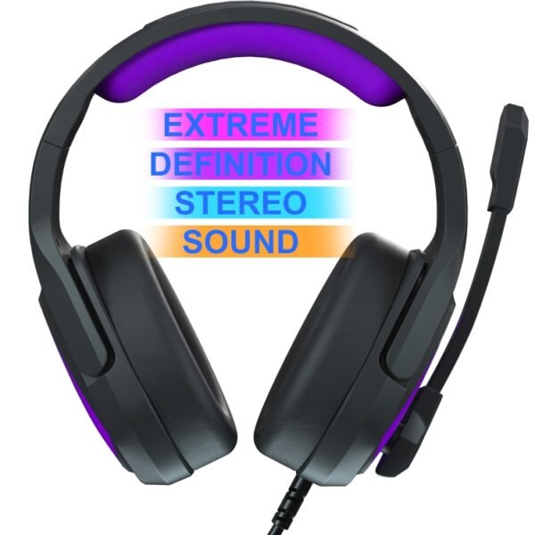 Anivia MH602 3.5mm Wired Gaming Headset with Microphone, MH602 (Black Purple), MH602 (Black Red), MH602 (Black Blue) - Image 2