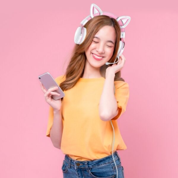 ONIKUMA X10 Car Ear LED Light Adjustable Gaming Headset with Microphone - Image 7