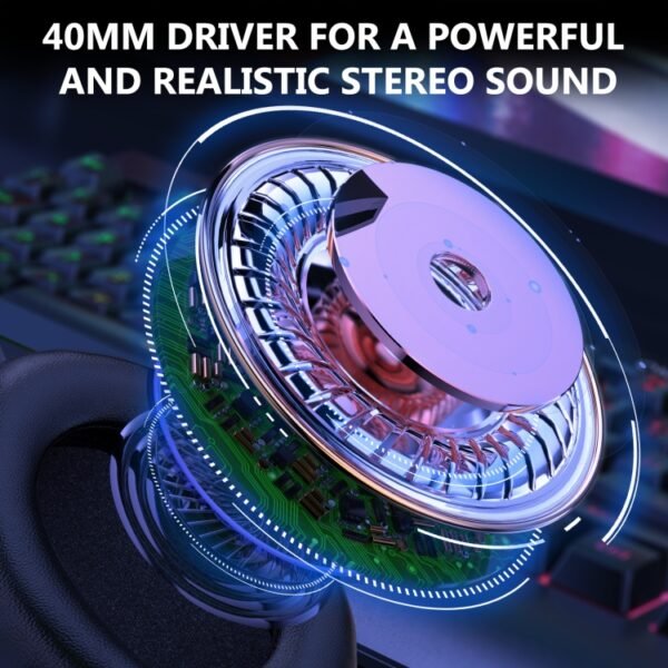 ONIKUMA X7 Pro USB + 3.5mm RGB Lighting Gaming Wired Headset, X7 Pro - Image 6