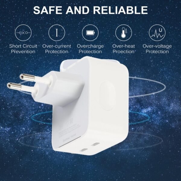 PD 50W Dual USB-C / Type-C Ports Charger, PD 50W EU Plug, PD 50W US Plug - Image 7