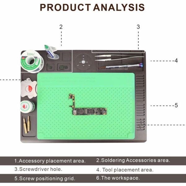 BAKU BA-696 2 in 1 Microscope Maintenance Insulation Pad - Image 3