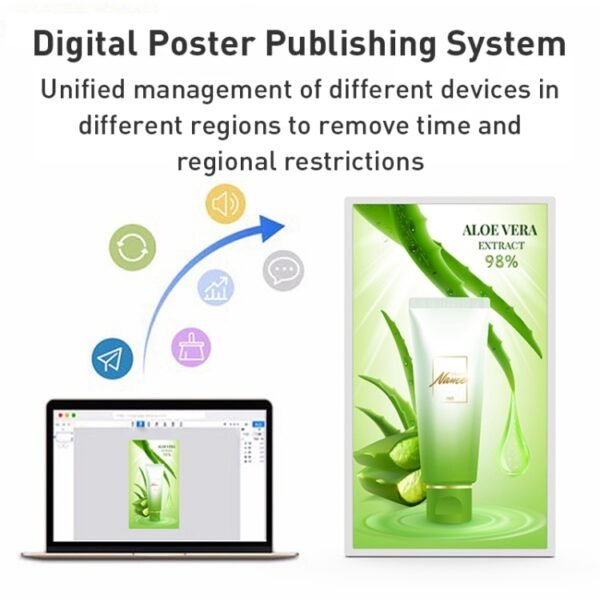 HSD1693T 16 inch IPS Display Advertising Machine Android 13, RK3399 2GB+16GB, RK3399 4GB+32GB, RK3566 2GB+16GB, RK3576S 4GB+32GB, RK3588S2 4GB+32GB, RK3588 8GB+64GB - Image 9