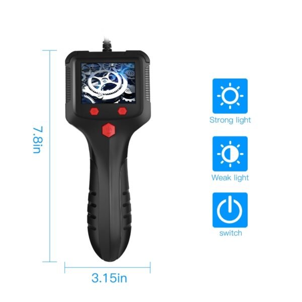P100 2.4 inch HD Handheld Endoscope with LCD Screen, 8mm 2m, 5.5mm 2m, 8mm Side 2m, 8mm 5m, 5.5mm 5m, 8mm Side 5m, 8mm 10m, 5.5mm 10m, 8mm Side 10m, 8mm 15m, 5.5mm 15m, 8mm Side 15m, 8mm 20m, 5.5mm 20m, 8mm Side 20m, 8mm 30m, 5.5mm 30m, 8mm Side 30m...