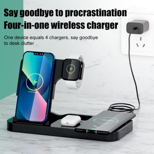 OW-02 15W 4 in 1 Phone Wireless Charger, OW-02 - Image 7