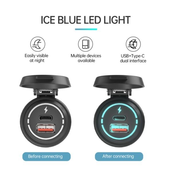 ZH-1786A2 QC3.0 USB-A + Type-C Dual Interface Car Charger, Cable Length: 60cm - Image 6