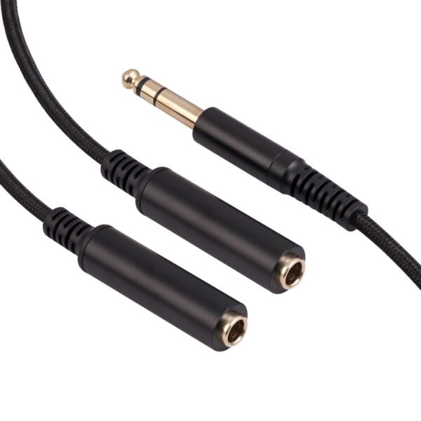 3718 6.35mm Male to Dual Female 1/4 TRS Stereo Audio Cable, Length: 30cm - Image 2