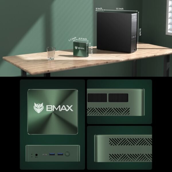 BMAX B6 Power Windows 11 Mini PC, Intel Core i7-1060NG7, Support HDMI / RJ45, B6 Power 16GB+1TB