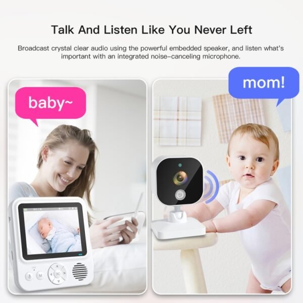 ABM900 2.8 inch Wireless Video Night Vision Baby Monitor Security Camera, ABM900 - Image 4