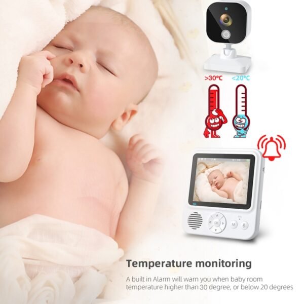 ABM900 2.8 inch Wireless Video Night Vision Baby Monitor Security Camera, ABM900 - Image 5