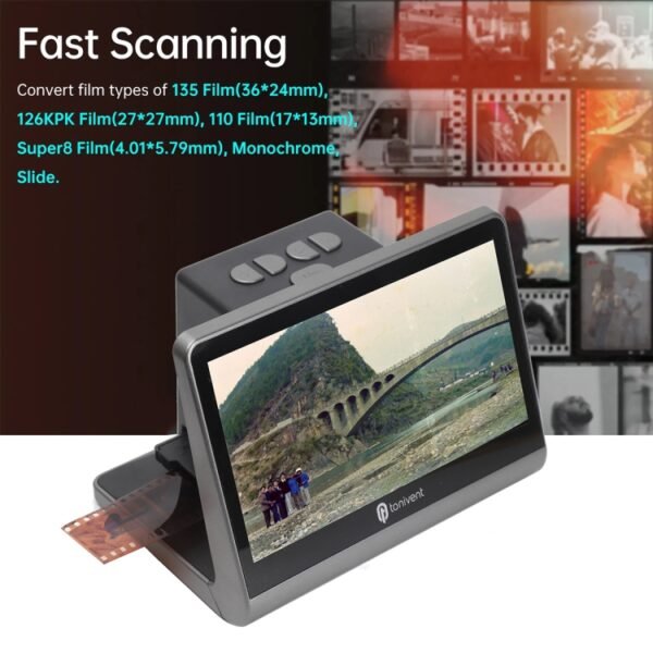 Tonivent TON172 22 Mega Pixels 7 inch HD Screen Film Scanner, TON172 - Image 8