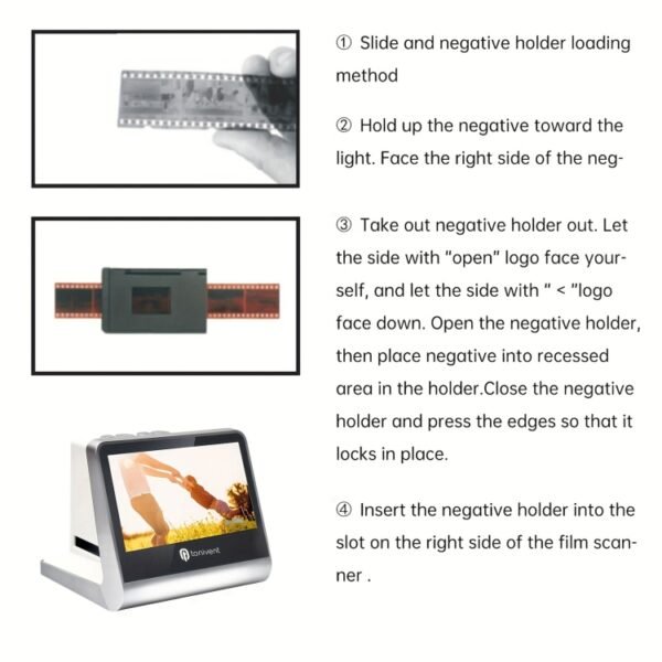 Tonivent TON170 14 Mega Pixels 5 inch HD Screen Film Scanner, TON170 White - Image 12