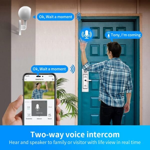 A4 1080P HD WiFi Smart Surveillance Camera Support Two-way Voice & Infrared Night Vision - Image 3