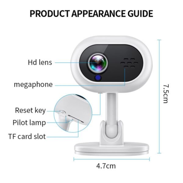 A4 1080P HD WiFi Smart Surveillance Camera Support Two-way Voice & Infrared Night Vision - Image 8